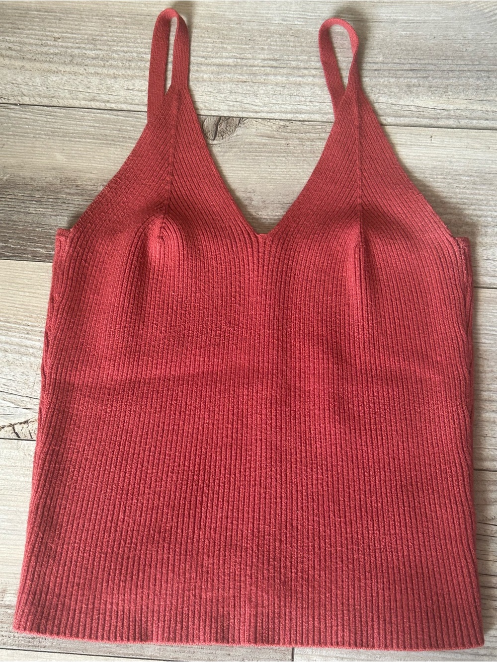 Mexx Ribbed V-Neck Tank Top Size Medium